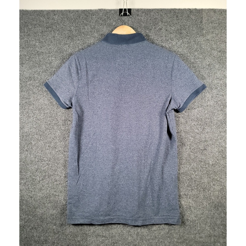 Vintage Hollister Polo Shirt Men Small Blue Preppy Y2K Cotton Short Sleeve Beach - Picture 2 of 11
